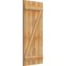 Ekena Millwork Joined Board-n-Batten Shutters w/Z-Bar, Rough Sawn Western Red Cedar, 21 1/2W x 49H, PR RBJ06Z21X049RWR - alternate 3